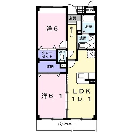 フォーリスト黒髪の物件間取画像